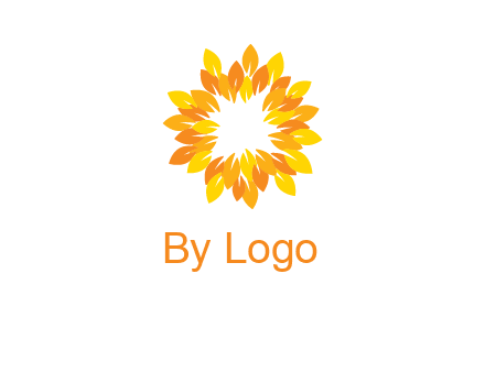 flower around sun logo