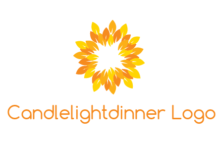 flower around sun logo