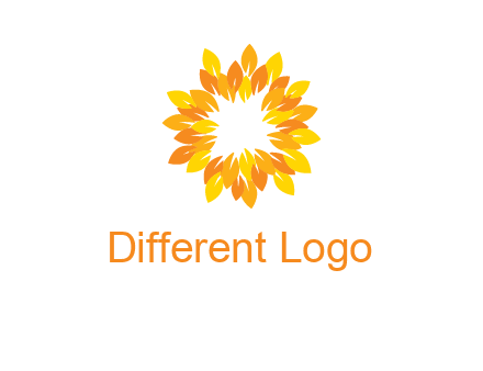 flower around sun logo