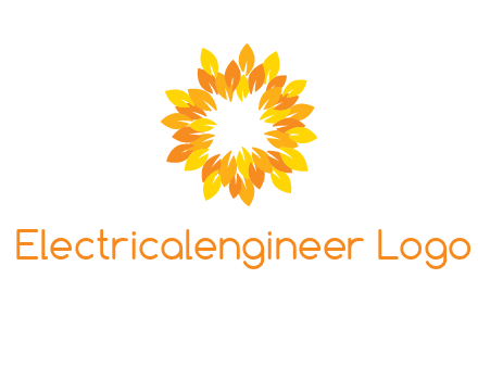 flower around sun logo