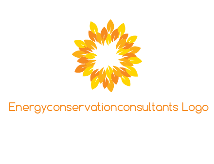 flower around sun logo