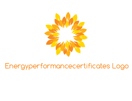 flower around sun logo