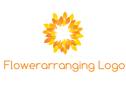 flower around sun logo