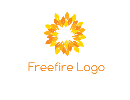 flower around sun logo