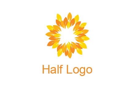 flower around sun logo