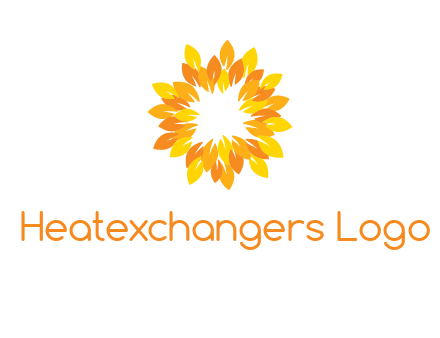 flower around sun logo