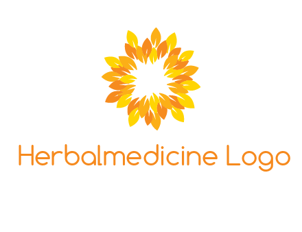 flower around sun logo