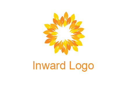 flower around sun logo
