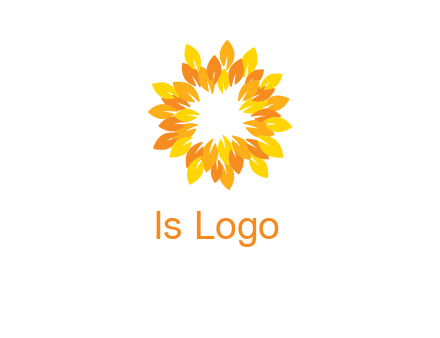 flower around sun logo