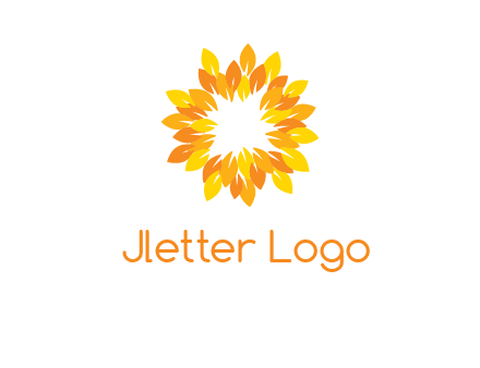 flower around sun logo