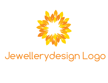 flower around sun logo
