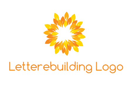 flower around sun logo