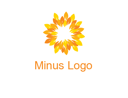 flower around sun logo