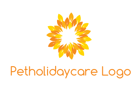 flower around sun logo