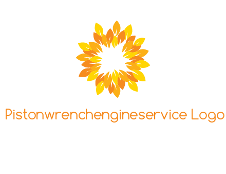 flower around sun logo