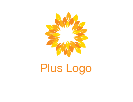 flower around sun logo