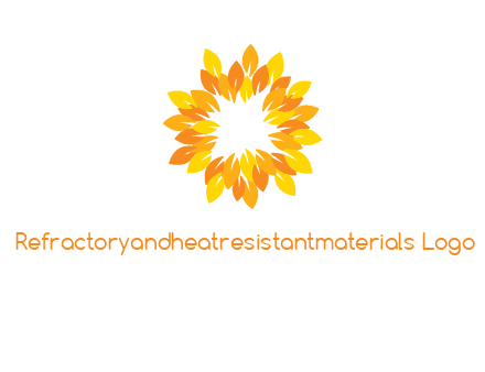 flower around sun logo