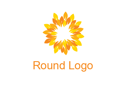 flower around sun logo