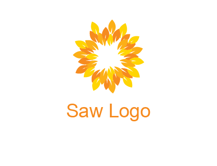 flower around sun logo