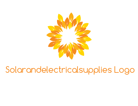 flower around sun logo