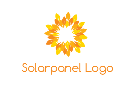 flower around sun logo