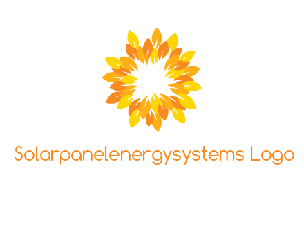 flower around sun logo