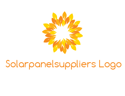 flower around sun logo