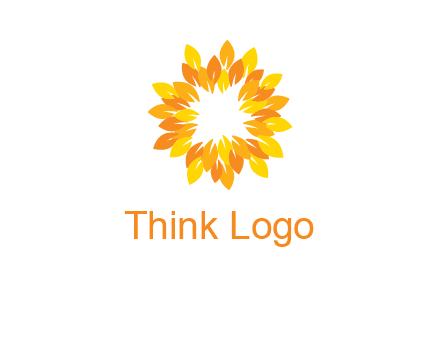 flower around sun logo