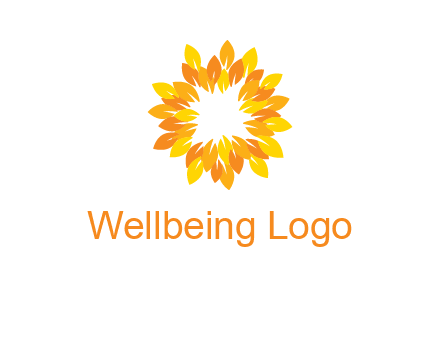 flower around sun logo