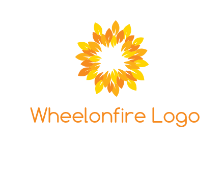 flower around sun logo