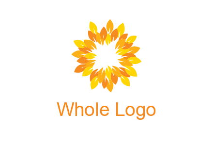 flower around sun logo