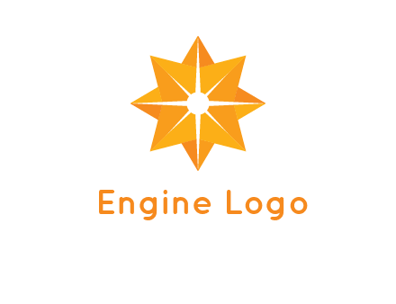 abstract star logo