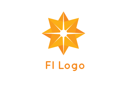 abstract star logo