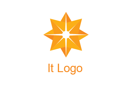 abstract star logo