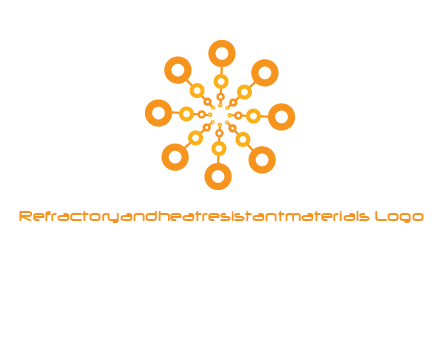 abstract sun and circles icon