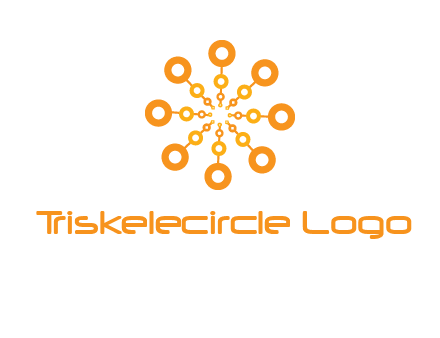 abstract sun and circles icon