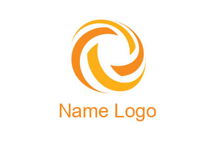 circular swoosh logo