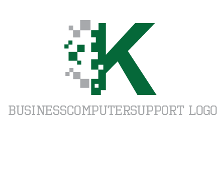 digital letter K logo