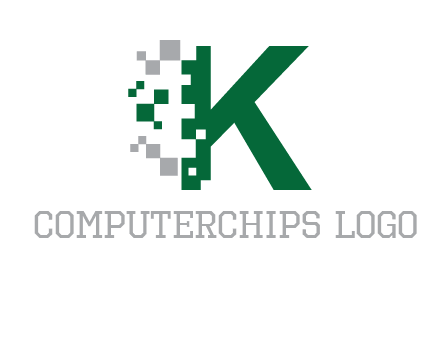 digital letter K logo