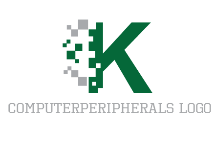 digital letter K logo