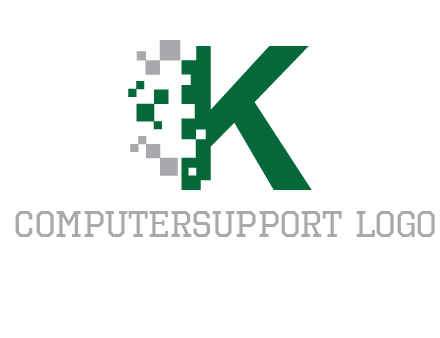 digital letter K logo