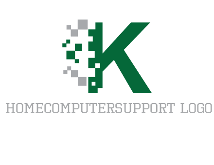 digital letter K logo