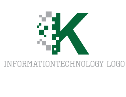 digital letter K logo