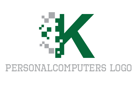 digital letter K logo