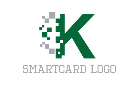 digital letter K logo