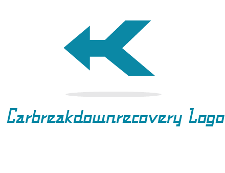 arrow and letter K logo