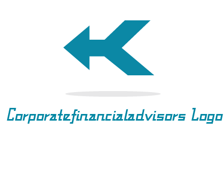 arrow and letter K logo