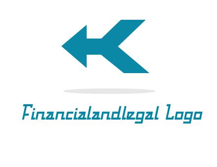 arrow and letter K logo