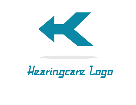 arrow and letter K logo