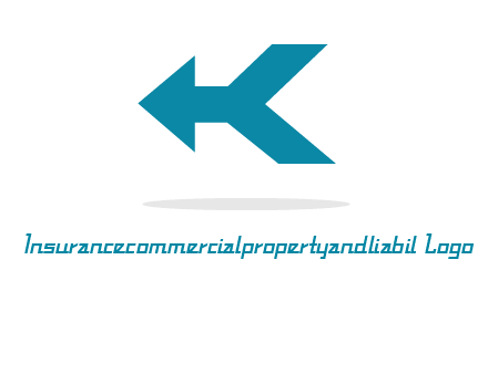 arrow and letter K logo
